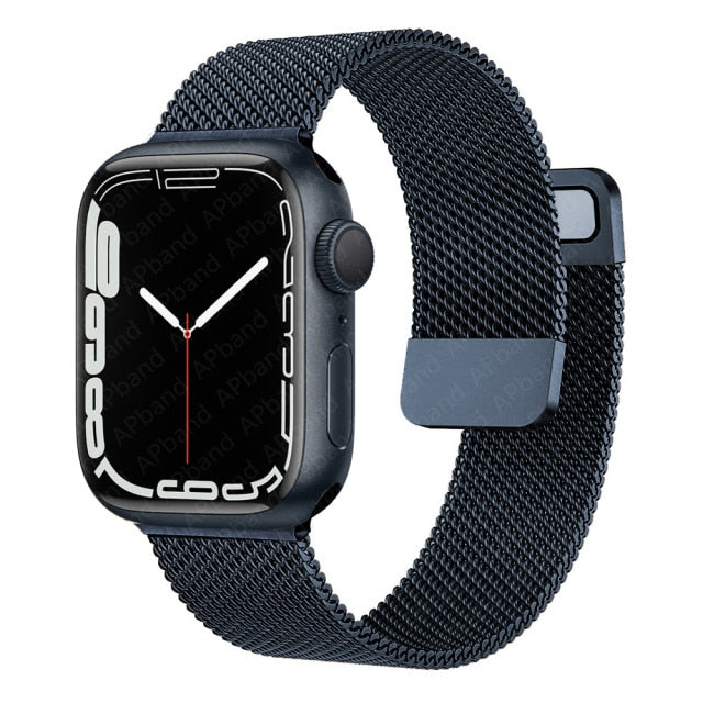 Metal Mesh Apple Watch Band - Magnet Fixation